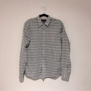 2/$20 Grey and White Dress Shirt Slim Fit